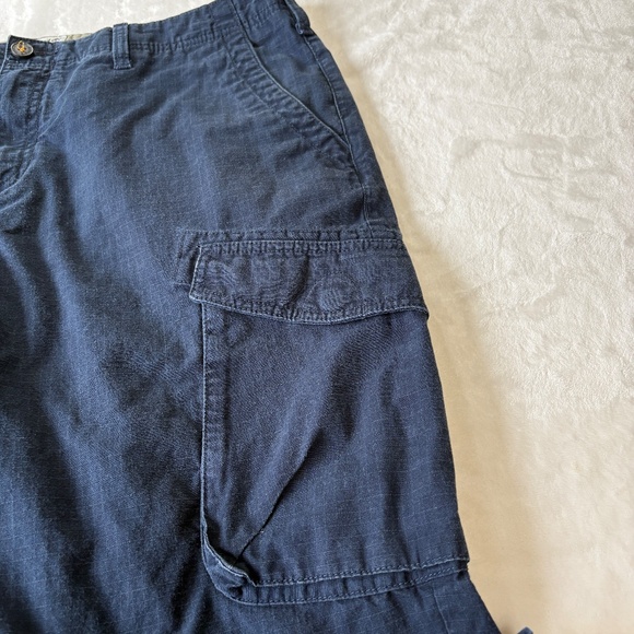 Timberland Rip Stop Cargo Pants Mens Size 38 - 30 Relaxed Blue - Picture 3 of 9